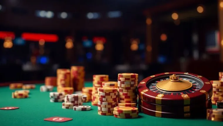 A classic Stud Poker game setup at ph333, showing face-up and face-down cards, emphasizing the strategic elements.